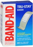 ضمادات لاصقة شفافة من Band-Aid Comfort Flex Tru Stay، مقاس واحد - 40 لكل منها