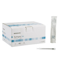 Seringue à tuberculine McKesson 1 mL embout Luer Lock sans boîte de sécurité de 100