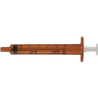BD Oral Syringe with Tip Cap, 3mL, Amber, Latex-Free