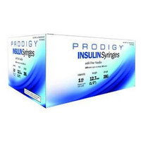 Prodigy Diabetes Care Prodigy® Insulin Syringe 28G x 12-7/10mm L, 1cc Capacity