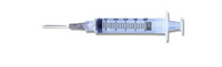 PrecisionGlide Syringe with Hypodermic Needle 5 mL 22 Gauge 1 Inch Detachable Needle Without Safety Box of 100