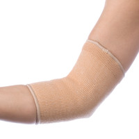 BODY SPORT SLIP ON ELBOW COMPRESSION SLEEVE, SMALL, BEIGE