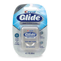 Crest glide fio dental de limpeza profunda hortelã dispensador de 43,7 jardas