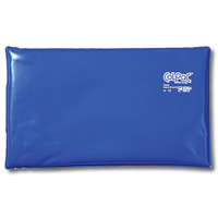 Blauwe vinylcolpac, oversized, 23 x 55 cm
