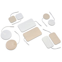 DURA-STICK SELF-ADHESIVE ELECTRODES (NO PIN) BEIGE CLOTH BACK , 2.25" X 2.5", 40/CASE
