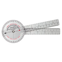 BASELINE 360 ISOM PLASTIC GONIOMETER, 6",  WITH 4" 1 DEGREE INCREMENTS
