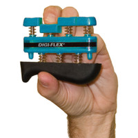 CANDO DIGI-FLEX HAND EXERCISER WITH SPRING-LOADED BUTTONS, 7LB, BLUE
