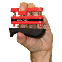 CANDO DIGI-FLEX HAND EXERCISER WITH SPRING-LOADED BUTTONS, 3LB, RED
