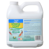 PondCare Stress Coat Plus Fish & Tap Water Conditioner for Ponds 64 oz (Treats 7,680 Gallons) 