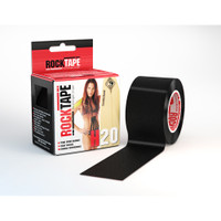 Rocktape h2o, 2" x 16,4" rulle, sort
