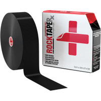 Rocktaperx sanftes Klebeband, 2" x 105' Rolle, schwarz
