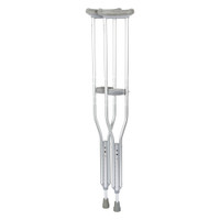 ALUMINUM ADULT CRUTCHES, TALL, 5'10" TO 6'6", PAIR
