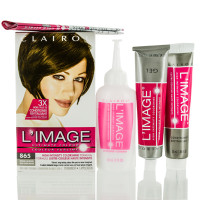 Clairol/ l'image Ultimate Color 865 Kit de coloration pour cheveux châtain moyen cendré moyen 865 Applicateur 2,0 oz Oxydant 2,0 oz Après-shampooing 1,85 oz Color Shine haute intensité