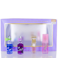 Mini ensemble/elizabeth arden 4 pièces. valeur définie 66,99 € (w) spray eau de toilette courbe 0,5 oz spray eau de toilette courbe écrasement 0,5 oz spray eau de toilette au thé vert fleur de cerisier 0,5 oz spray eau de toilette cinquième avenue mini 0,33 oz dans une boîte de présentation