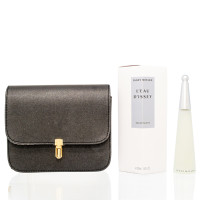  ISSEY MIYAKE/ISSEY MIYAKE SET (W) ISSEY MIYAKE EDT SPRAY 1.7 OZ CROSSBODY PUSH LOCK BAG WITH CHAIN - BLACK 