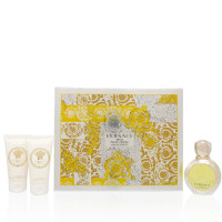  Versace Eros/Versace Set (w) Edt Spray 1,7 Unzen Körperlotion 1,7 Unzen Duschgel 1,7 Unzen in Geschenkbox