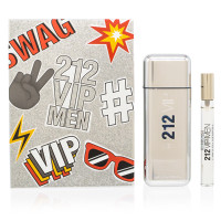 212 vip nyc/carolina herrera set (m) vaporisateur eau de toilette 3,4 oz vaporisateur eau de toilette mini 0,34 oz dans une boîte cadeau 