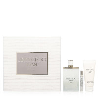 Jimmy choo man ice/jimmy choo set (m) edt spray 3.3 oz edt spray mini 0.25 oz bálsamo para después del afeitado 3.3 oz en caja de regalo