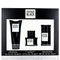 Kenneth cole vintage black/kenneth cole set (m) edt spray 1.7 oz bálsamo para después del afeitado 3.4 oz desodorante en barra sin alcohol 2.6 oz en caja con ventana 