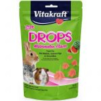 LM Vitakraft Star Drops Treat voor konijnen, cavia's en chinchilla's - Watermeloensmaak 4.75 oz