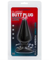 Plug anal clásico liso - grande - negro 