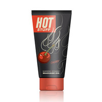 Aceite de masaje calentador Hot Stuff - cereza - 6 fl. onz