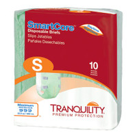 MCK Tranquility SmartCore Unisex Adult Incontinence Brief Small Disposable Heavy Absorbency - Pack of 10