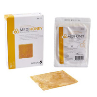 Mck medihoney pansement imprégné de miel rectangle 4 x 5 pouces stérile - 1 pièce