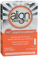 Le supplément probiotique Align 28 capsules soutient un système digestif sain