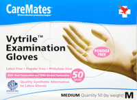 CareMates Vytrile Examination Gloves Powder Free 50 count