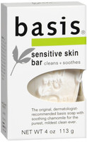 Basis Sensitive Skin Bar Soap 4 oz