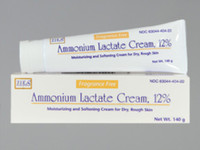 AMMONIUM LACTATE 12% CREAM 140GM treatment of dry, scaly skin (xerosis) and ichthyosis vulgaris and for temporary relief of itching