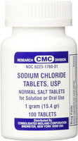 Comprimés de chlorure de sodium 1 g usp comprimés de sel normal 100 unités 