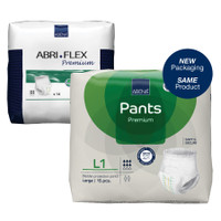 MCK Abri-Flex™ Premium L1 Pull On with Tear Away Seams Large Disposable Moderate Absorbency Unisex Adult Absorbent Underwear Bag/14