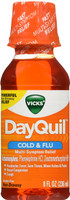 Vicks DayQuil Líquido para aliviar el resfriado y la gripe, 8 onzas líquidas