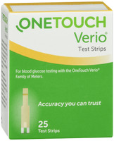 OneTouch Verio test strips 25 Counts