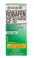 Robafen CF Soulagement du rhume et de la toux Robafen CF 10 mg - 100 mg - 5 mg / 5 ml de liquide concentré 4 oz