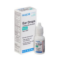 Major Ear Wax Remover 0.5 oz. Otic Drops 6.5% Strength Carbamide Peroxide