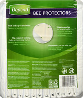 Protections de lit pour incontinence Depend, sous-matelas jetable, capacité d'absorption pendant la nuit 2 x 12 unités
