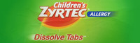 Zyrtec 24 HR oplossende allergietabletten voor kinderen, Cetirizine, citrussmaak 24 stuks