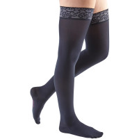 Mediven Comfort 30-40 mmHg Closed Toe Thigh Highs w/ Lace Silicone Top Band