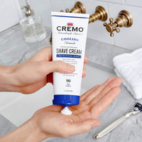 Cremo Barber Grade Kühlende Rasiercreme. Erstaunlich hochwertige, ultra-glatte Rasiercreme, bekämpft Kerben, Schnittwunden und Rasurbrand, 6 Unzen