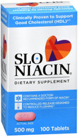 Slo-niacin 500 mg Tablets 100 Count 