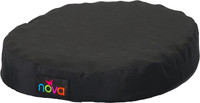 Nova Donut Pillow Seat Cushion With Convoluted “egg Crate” Foam Travel Ring Cushion #2670-R Removable & Washable Black Cover