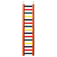 RA  15-rung Wood Bird Ladder - Multi-color
