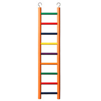 Escada para pássaros de madeira RA com 9 degraus - multicolorida
