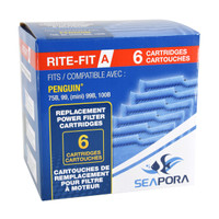Cartouches RA Rite-Fit A pour filtres électriques Penguin® - 75B/99 (Mini)/99B/100B - 6 pk
