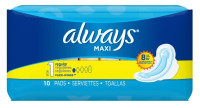 Always Pads Størrelse 1 Maxi Regular 10 x 2 Coun