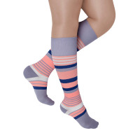 Mediven Medi Rejuva Motley Chaussettes de compression hautes à rayures 20-30 mmHg