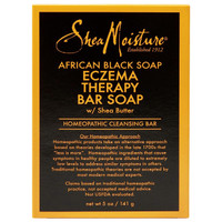 BL Shea Moisture Soap Barra de 5 onças Preto Africano (Terapia de Eczema) - Pacote de 3